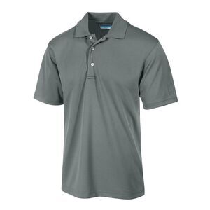 HYBRID APPAREL Mens Gray Lightweight, Moisture Wicking Polo S